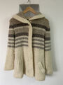 Wool hooded cardigan