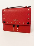 Red tote handbag