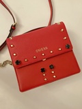 Red tote handbag