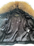 Leather Jacket with fur collar