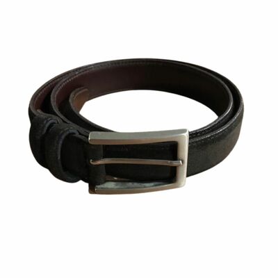 Suede Buckle Belt