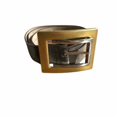 Suede Buckle Belt