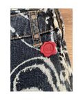 Denim Knee-lengh Skirt