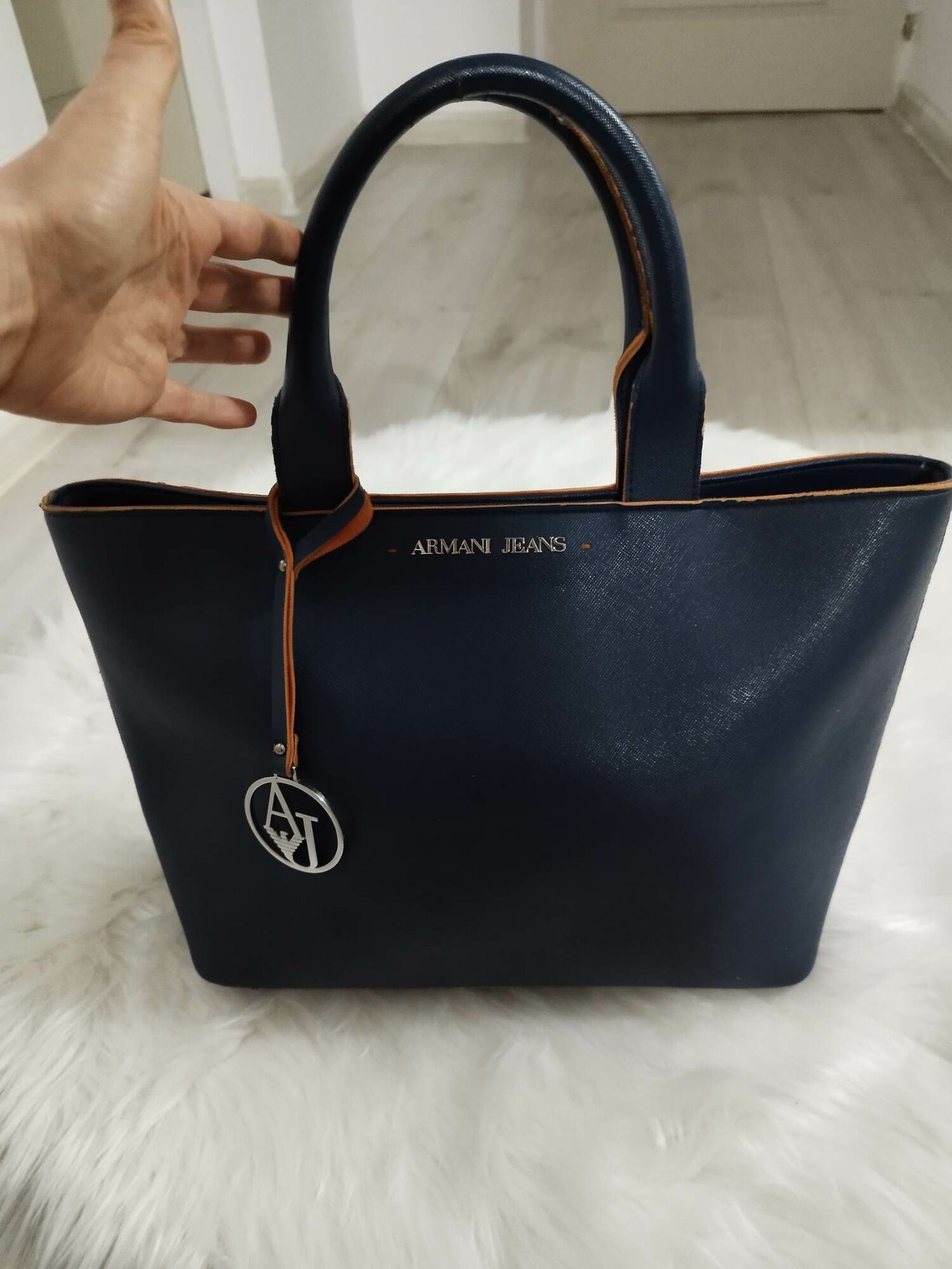 Synthetic leather Handbag Armani Jeans buy pre owned at 89 EUR