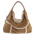 Suede Hobo Handbag