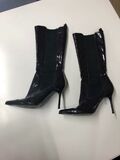 Patent Knee high Boots