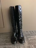 Patent Knee high Boots