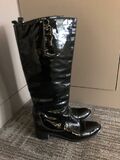Patent Knee high Boots