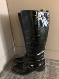 Patent Knee high Boots