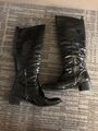 Patent Knee high Boots