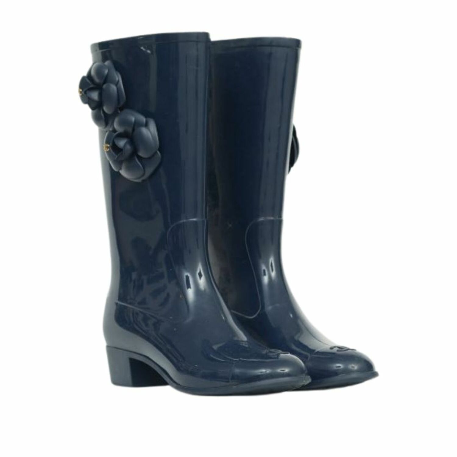 CHANEL Camellia Cocomark Rain Boots, Luxury, Sneakers & Footwear on  Carousell