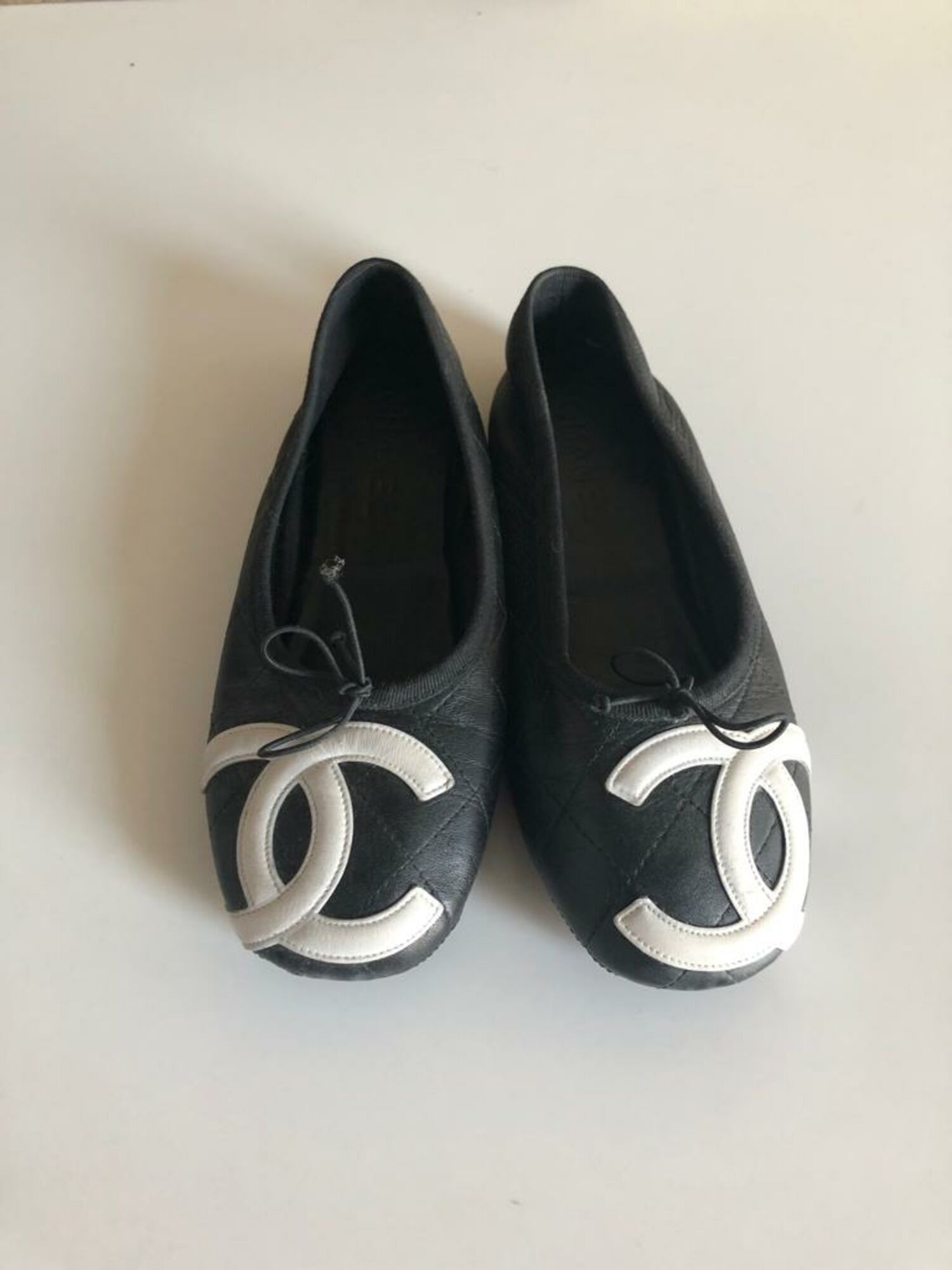 Leather Ballet flats Chanel - 37, buy pre-owned at 150 EUR