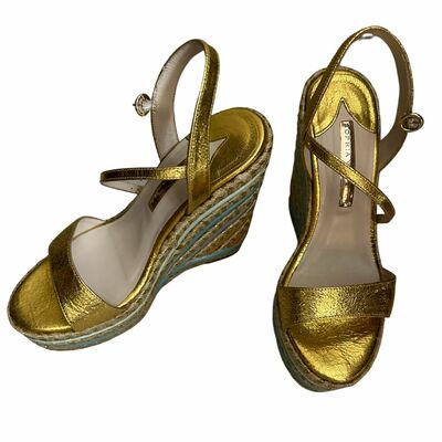 Leather Platform Sandals