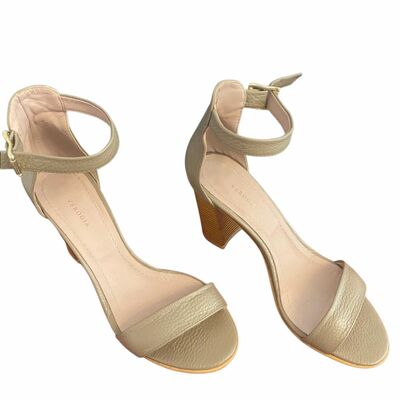Leather Block heels Sandals
