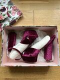 Velvet Platform Sandals