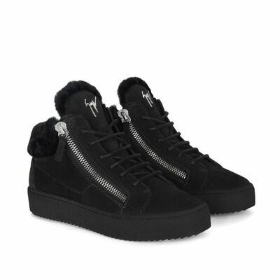 Suede High-Top Sneakers