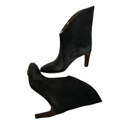 Leather High heel Boots