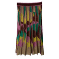 Multicolored Pleated Skirt