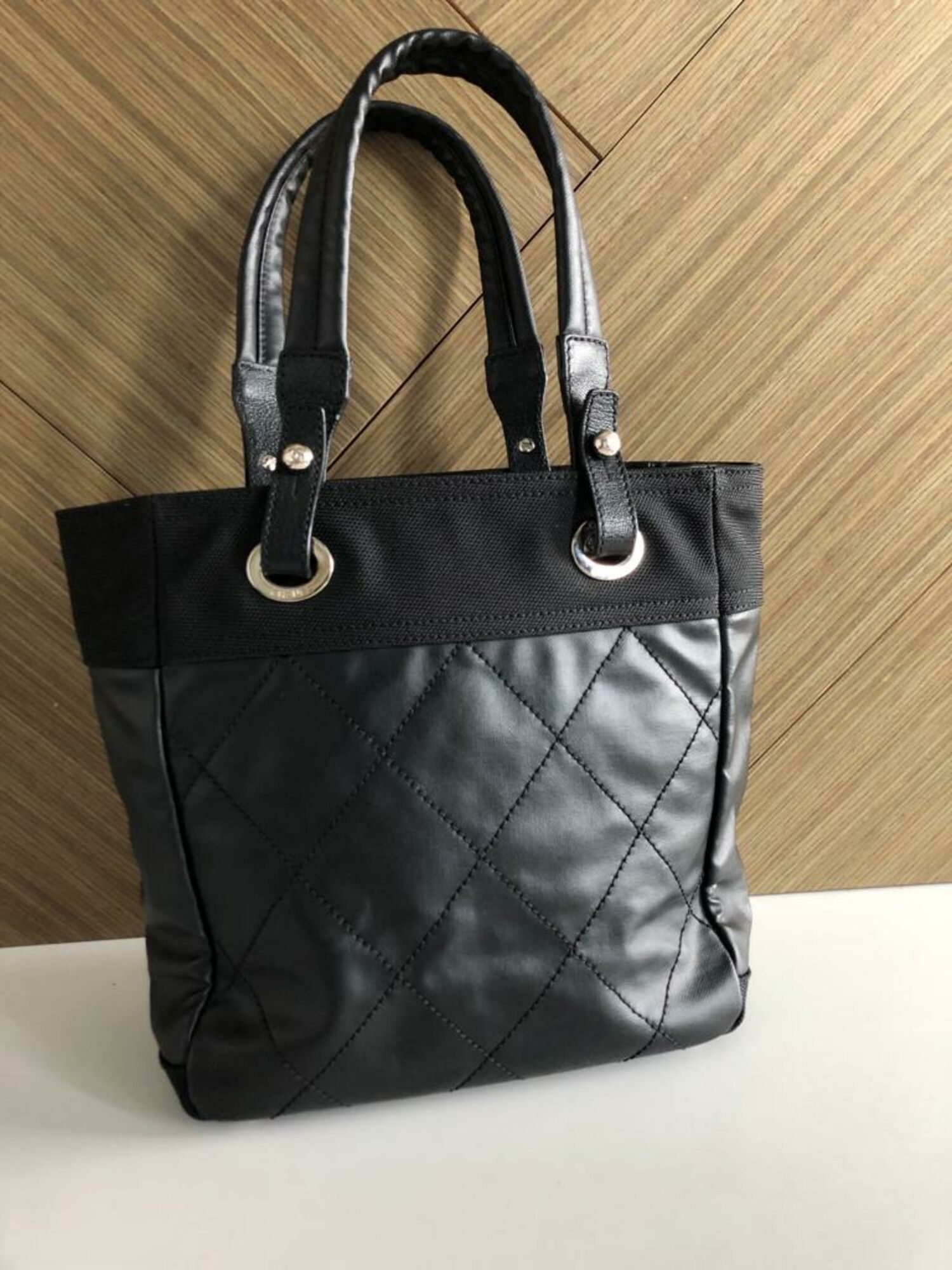 Chanel Paris Biarritz Tote Black Canvas – Luxe Collective