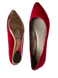 Velvet flats