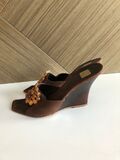 Suede Wedge Sandals