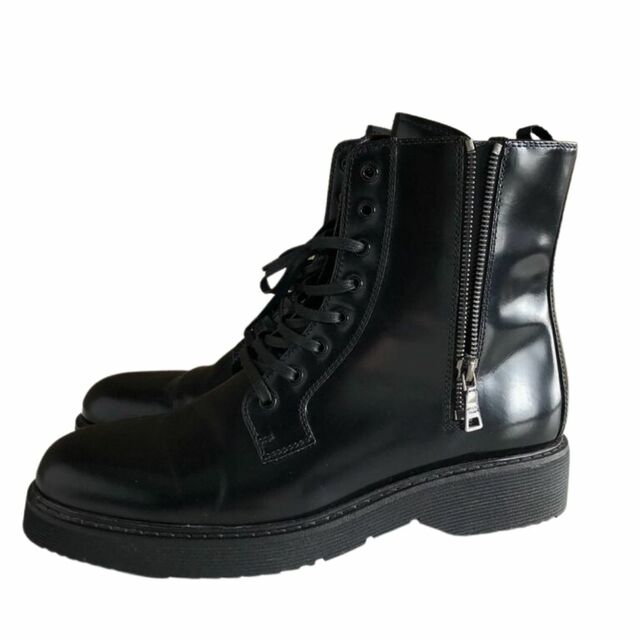 Leather Combat Boots Prada - 41, buy pre-owned at 400 EUR