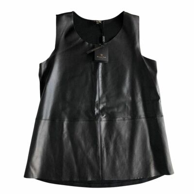 Leather Sleeveless Top