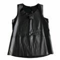 Leather Sleeveless Top