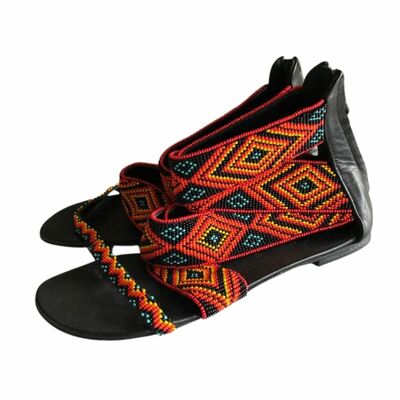 Leather Flat Sandals