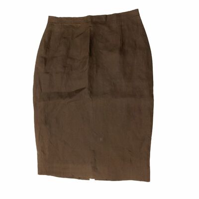 Linen Knee-lengh Skirt