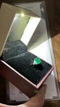 White Gold Emerald Ring