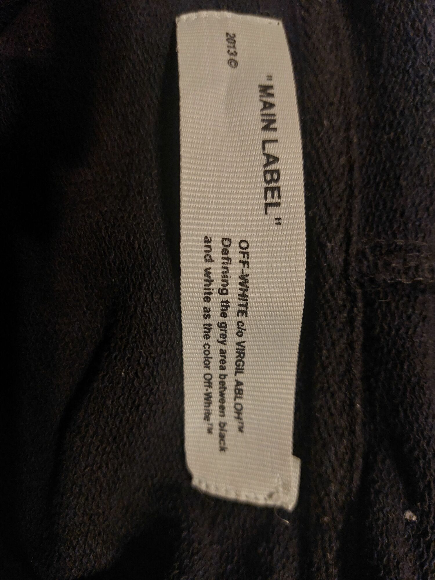 Cotton Hoodie top Off White M buy pre owned at 80 EUR