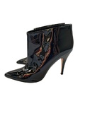 Patent ankle boots