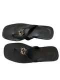 Leather flip flops sandals