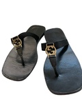 Leather flip flops sandals