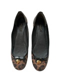 Animal print ballet flats