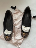 Animal print ballet flats