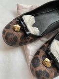 Animal print ballet flats