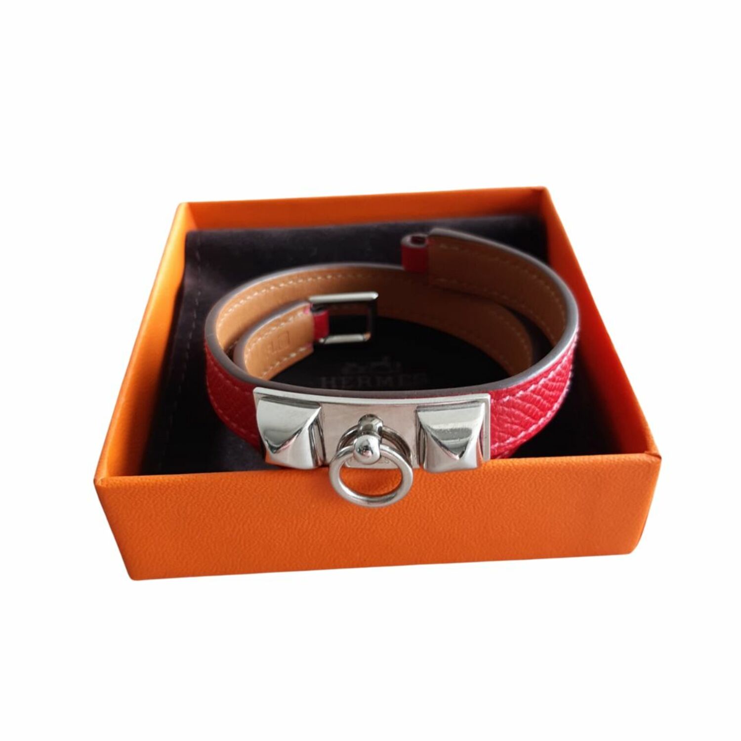 Shop HERMES Etriviere Unisex Street Style Leather Bridal Logo Bracelets  (H010659CK34T5, H010658CK76T5, H010658CK76T4) by Exoticboo | BUYMA