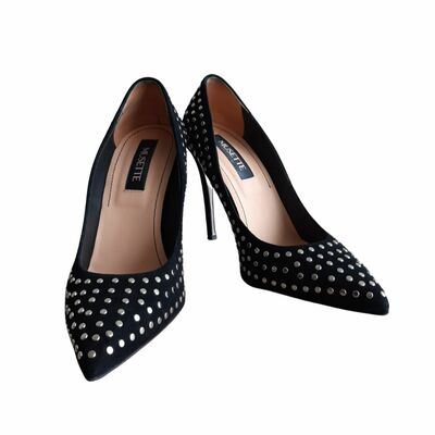 Leather High-heels Shoes