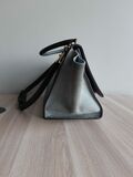 Leather Trapeze Handbag