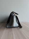 Leather Trapeze Handbag