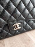 Caviar Quilted Medium Double Flap