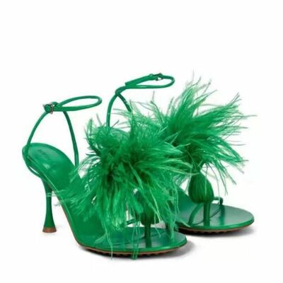 Leather High heels Sandals