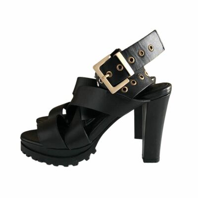 Leather High heels Sandals