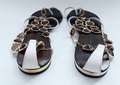Embellished Leather Sandals