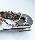 Embellished Leather Sandals