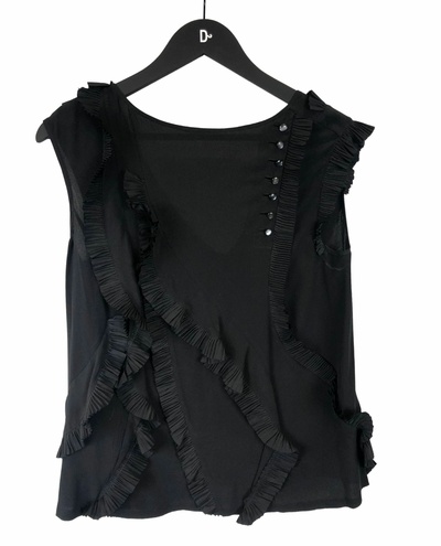 Silk sleeveless top