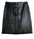Leather mini skirt