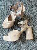 Patent Platform Sandals